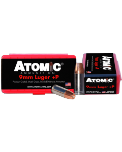 Atomic Pistol 9mm 124 Gr Bonded Match +P HP (Box)