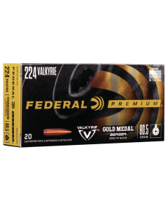 Federal Premium 224 Valkyrie 80.5 Grain Berger Open Tip Match (Box)