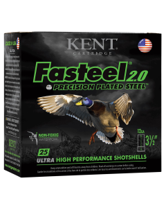 Kent Cartridge 12 Gauge 3 1-1/4 oz BB Shot/2 Shot (Box)