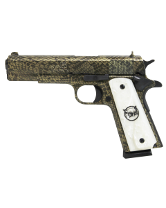 Oaks Wholesale Dist/iver 1911 A1 45 ACP 5" 8+1Steel Water Moccasin Snakeskin 1911A1WATERMOCCASIN