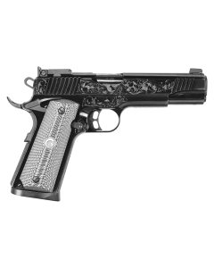 Eaa Mc1911 45 ACP 5" 8+1 Black Chrome Engraved 390098