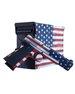 Citadel M1911 45 ACP 5" 8+1Steel American Flag Cerakote CITC45FUSAAC
