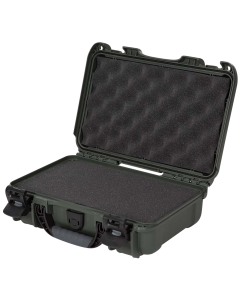 NANUK (PLASTICASE INC) Resin Olive Lockable Gun Case with Latches and Cubed Foam Padding 9091006