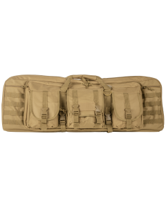 NCStar Smooth Tan Double Gun Case with Lockable Heavy Duty Zipper and Padding CVDC2946T42