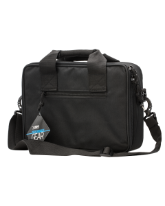 NCStar Black Double Handgun Lockable Case - Heavy Duty Zipper CPDX2971B