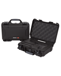 NANUK (PLASTICASE INC) Black Resin Handgun Case - Lockable, Airline Approved, Floatable 909CLASG1