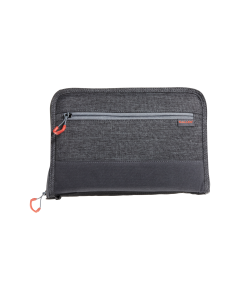 Allen Locking Zipper Foam-Lined Handgun Case: Heather Gray with Red Accents 7757