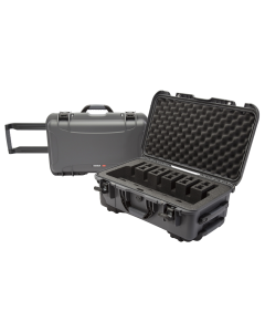 NANUK (PLASTICASE INC) Graphite Resin Handgun Case - Airline Approved, Floatable, Dust/Waterproof, Impact Resistant 9356UP7
