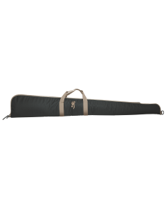 Browning Rifle Case 52 with Foam Padding and Full Length Zipper for Shotgun in Black with Tan Trim & Logo 1410049152