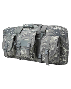 NCStar Digital Camouflage Double Rifle Case - Water Resistant PVC Fabric Gun Bag with Heavy Duty Zipper CVCPD2962D28