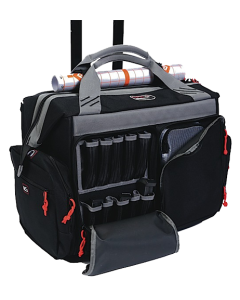 GPS Bags Black Canvas Range Bag - Holds 4 Handguns, Lockable and Airline Approved with Internal Organization System 2215RB