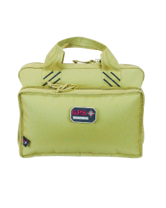 GPS Bags Tan Lockable Heavy Duty Zipper 4-Handgun Gun Case 1310PCT