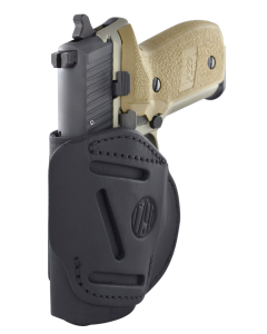 1791 Gunleather 4-way Stealth Black Leather Right Hand Pistol Holster 4WH4SBLR