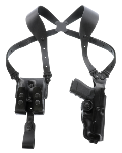 Galco Vhs 4.0 Black Leather Ambidextrous 1911 Handgun Harness with 3 Compartments VHS4212B