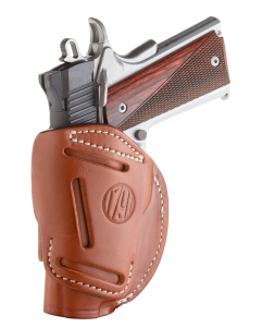 1791 Gunleather 4-way Classic Brown Leather Right Hand Inside-Outside-The-Waistband Pistol Holster 4WH1CBRR