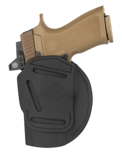 1791 Gunleather 4-way Black Leather Ambidextrous Belt Clip Holster Size 06 4WH6SBLR