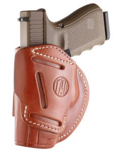 1791 Gunleather 4-way Classic Brown Leather Ambidextrous Belt Clip Holster - Size 06 4WH6CBRR