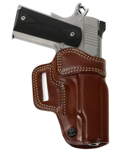 Galco Avenger Tan Leather Belt Slide Handgun Holster - Right Hand, 1 Compartment AV266