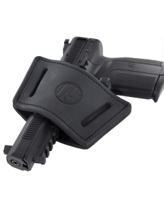 1791 Gunleather Uiw Max Black Leather Large Handgun Holster with Belt Clip UIWXSBLA