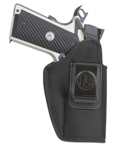1791 Gunleather Premium Nylon Black Left 04 Clip-On Ballistic Nylon Holder PNIWB4BLKL