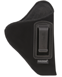 Bulldog Deluxe Suede Black Right Hand Pistol Holster with Belt Clip DIP20