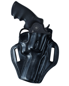 Galco Combat Master Tan Leather Belt Holster for Right Hand Revolver CM114