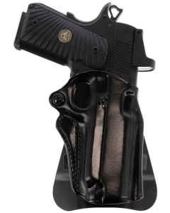 Galco Speed Master Black Leather Right Hand Paddle Holster for Kimber 1911 4" SM2-266RB