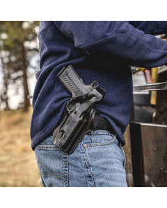 Galco Fletch Black Leather Right Hand Sig P365 Belt Slide Holster FL838RB