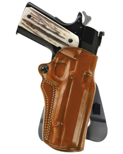 Galco Speed Master Tan Leather Right Hand Kimber 1911 4" Paddle Holster SM2-266R