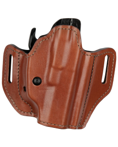 Bianchi Allusion Assent Tan Leather Right Hand Belt Slide Pistol Holster 34501