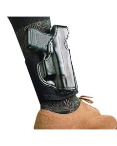 Desantis Gunhide Die Hard Rig Shield Black Leather Ankle Holster Right Hand Smooth Finish 014PCX7Z0