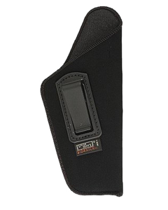 Uncle Mikes Inside The Pants Left Hand Black Textured Suede Like Inside-The-Pant Large Frame Pistol Holster 89052