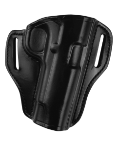 Bianchi 57 Remedy Black Leather Smooth Finish Pistol Belt Holster For Glock 19/23 25022