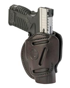 1791 Gunleather 3-way Ambidextrous Signature Brown Leather Belt Loop XD Holster Size 04 3WH4SBRA