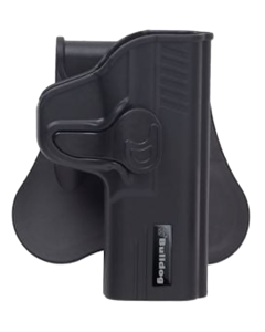 Bulldog Rapid Release Black Polymer Right Hand Paddle Mounted Handgun Holster RRSWMPSEZ