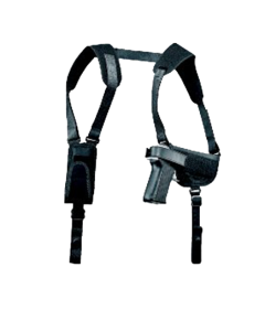 Uncle Mikes Pro-pak Black Nylon Right Hand Shoulder Holster System for Med/Large Semi Autos 77160