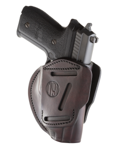 1791 Gunleather 3-way Signature Brown Leather Ambidextrous Belt Loop Holster for S&W M&P 3WH5SBRA