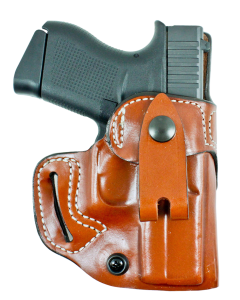 Desantis Gunhide Osprey Right Hand Tan Leather Pistol Holster with Belt Slide and 1 Compartment 159TA8JZ0