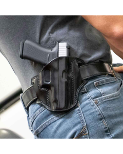 Galco Combat Master Black Leather Handgun Holster for Springfield Hellcat Pro CM876B