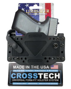 Limbsaver Crosstech Universal Handgun Holster - Black Polymer Ambidextrous IWB/OWB 12504