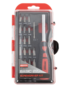 Birchwood Casey 22 Piece Basic Screwdriver Kit (Black/Red)
