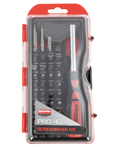 Birchwood Casey Pro 40 Piece Screwdriver Kit (Black/Red)