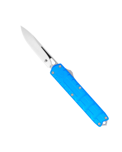 CobraTec Knives Enforcer Dual-Action OTF Automatic - 3.25" Plain Edge (Blue Handle)