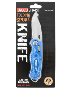 AccuSharp 701C Sport 3" Folding Plain Stainless Steel Blade 701C