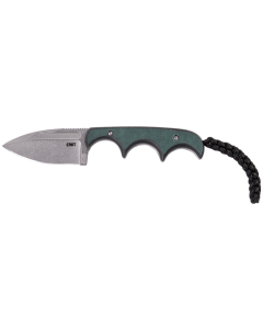 CRKT 2396 Minimalist 2.15" Fixed Spear Point Plain Stonewashed Knife 2396