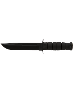 KA-BAR 7" Full-Size Plain Edge Survival Knife (Black)
