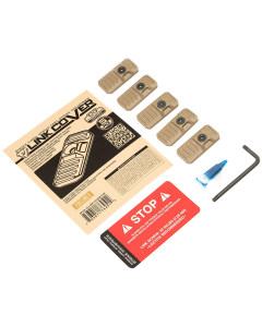 Strike Industries LINKCOVERFDE LINK Cover Flat Dark Earth Polymer for Mlok Keymod Rails 5 Pack