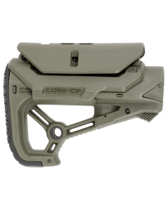 FAB Defense FXGLCORECPG GLCore CP Buttstock for AR15 M4 wAdjustable CheekRest OD Green Fiberglass Reinforced Polymer