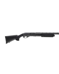 Hogue 08732 OverMolded Combo Kit Black Synthetic with Forend 12 LOP for Remington 870
