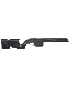 Archangel AA1500SA Precision Stock Black Synthetic Fixed with Adjustable Cheek Riser for Weatherby Vanguard Howa 1500 Short Action Includes Mag